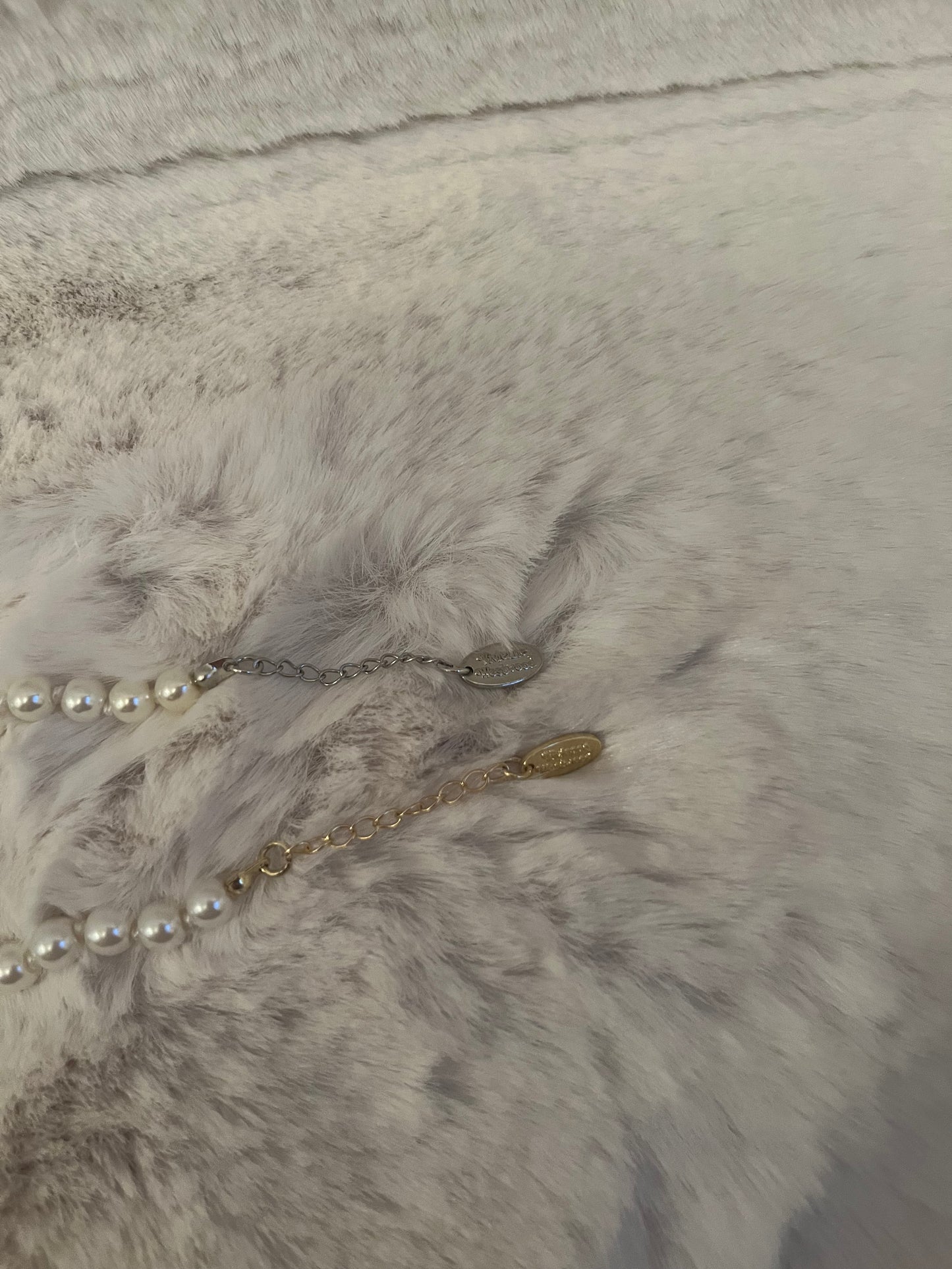 Gold or silver pearl diamanté planet bracelet