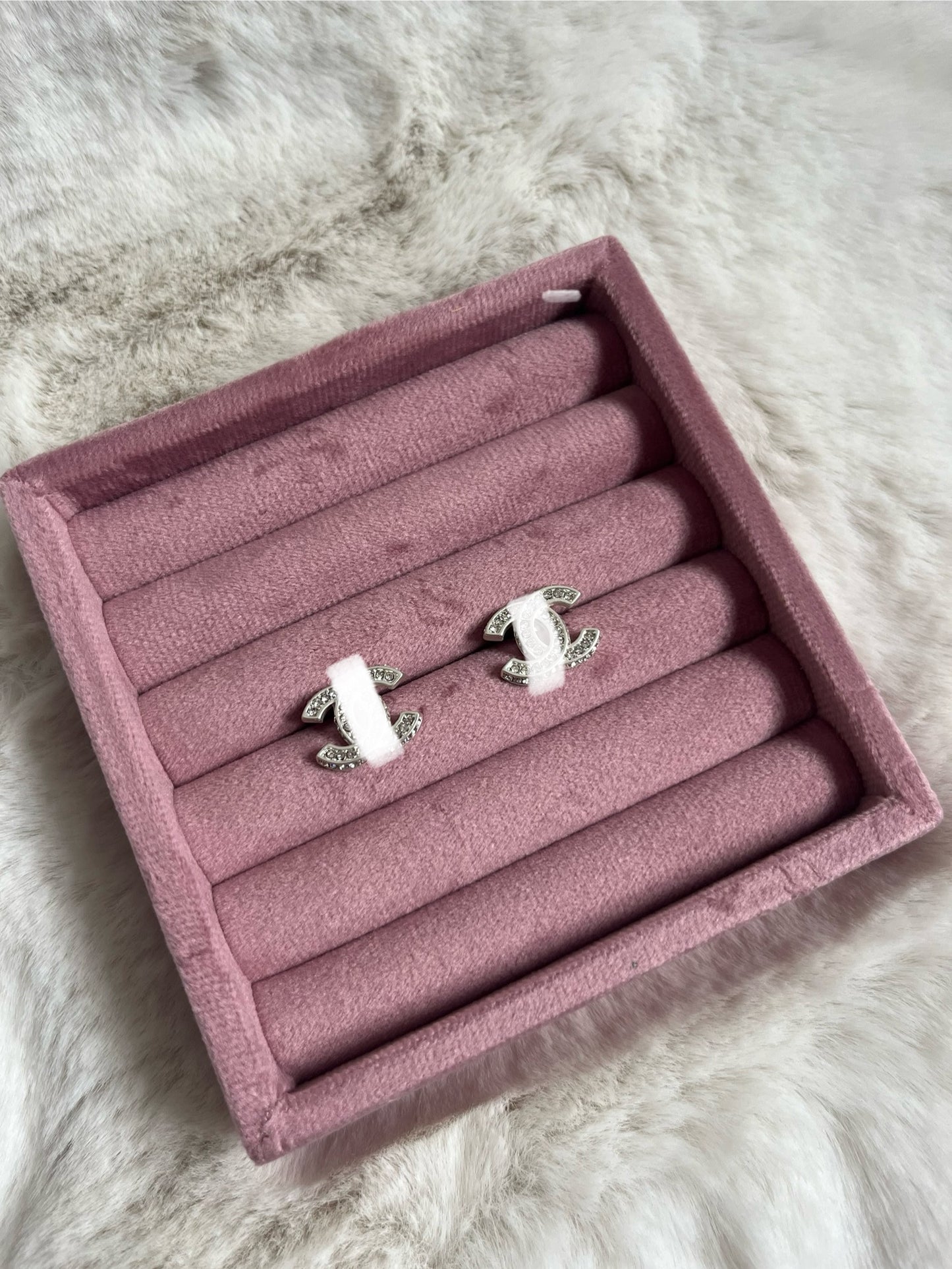 Gold or silver diamanté Cece earrings