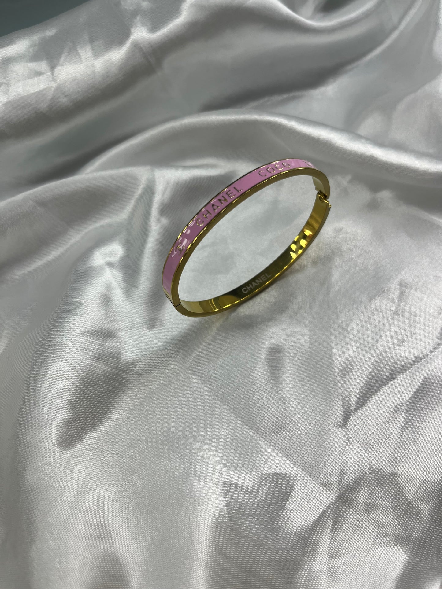 Gold pink Cece bangle