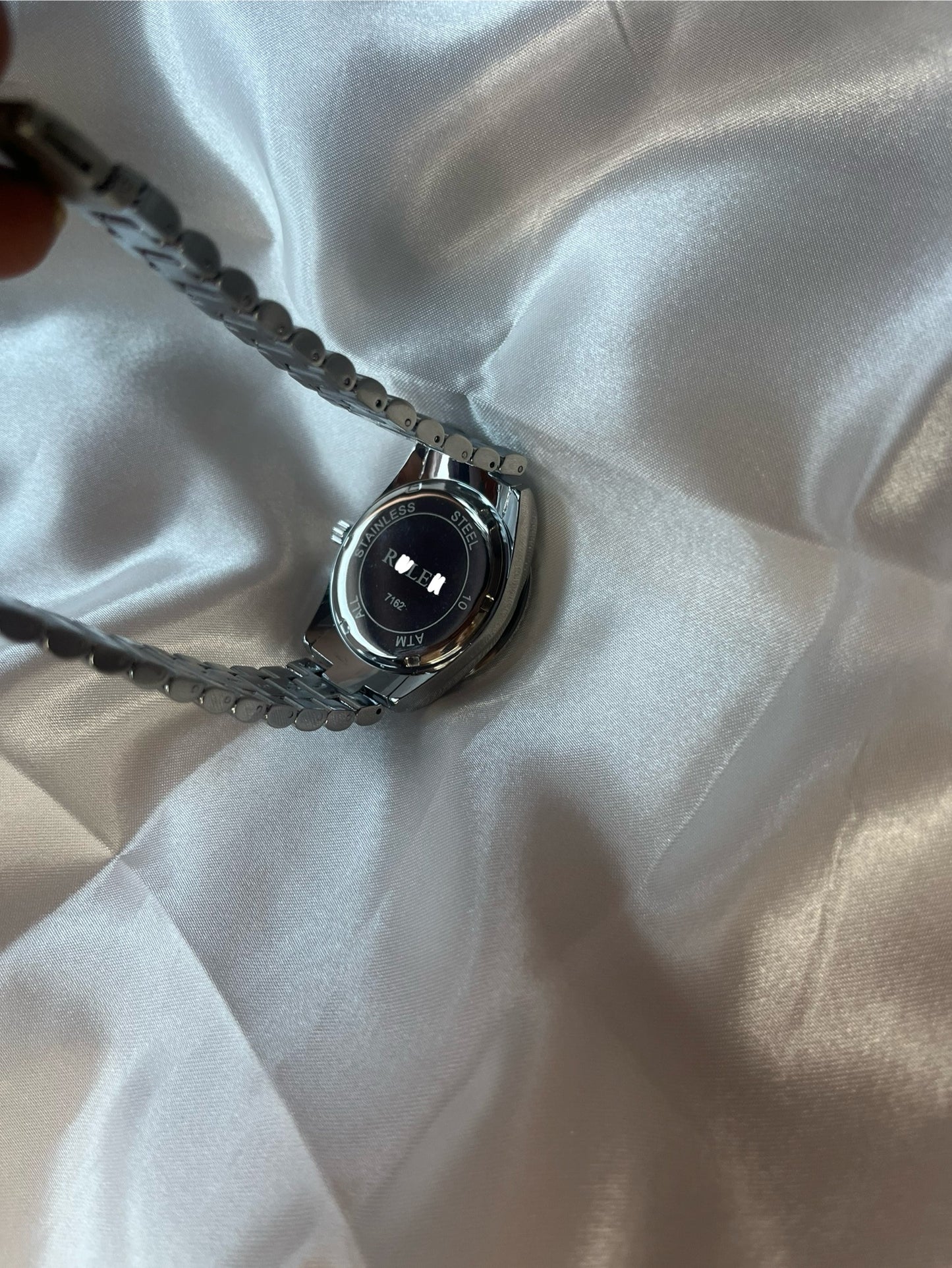 Silver pink Rox diamond watch
