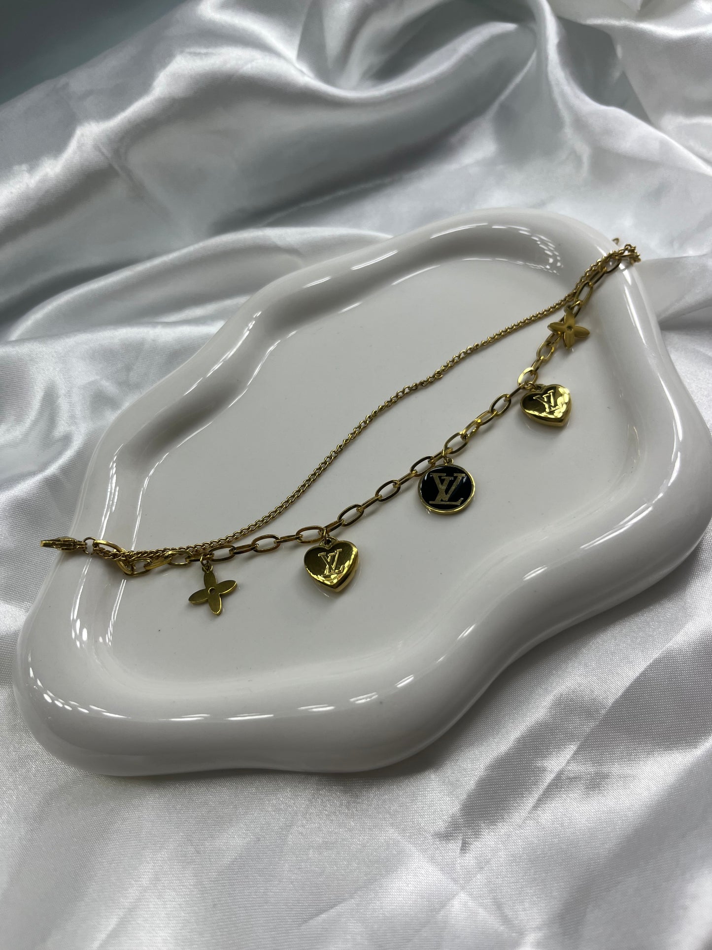 Gold 2Layer luvu charm bracelet