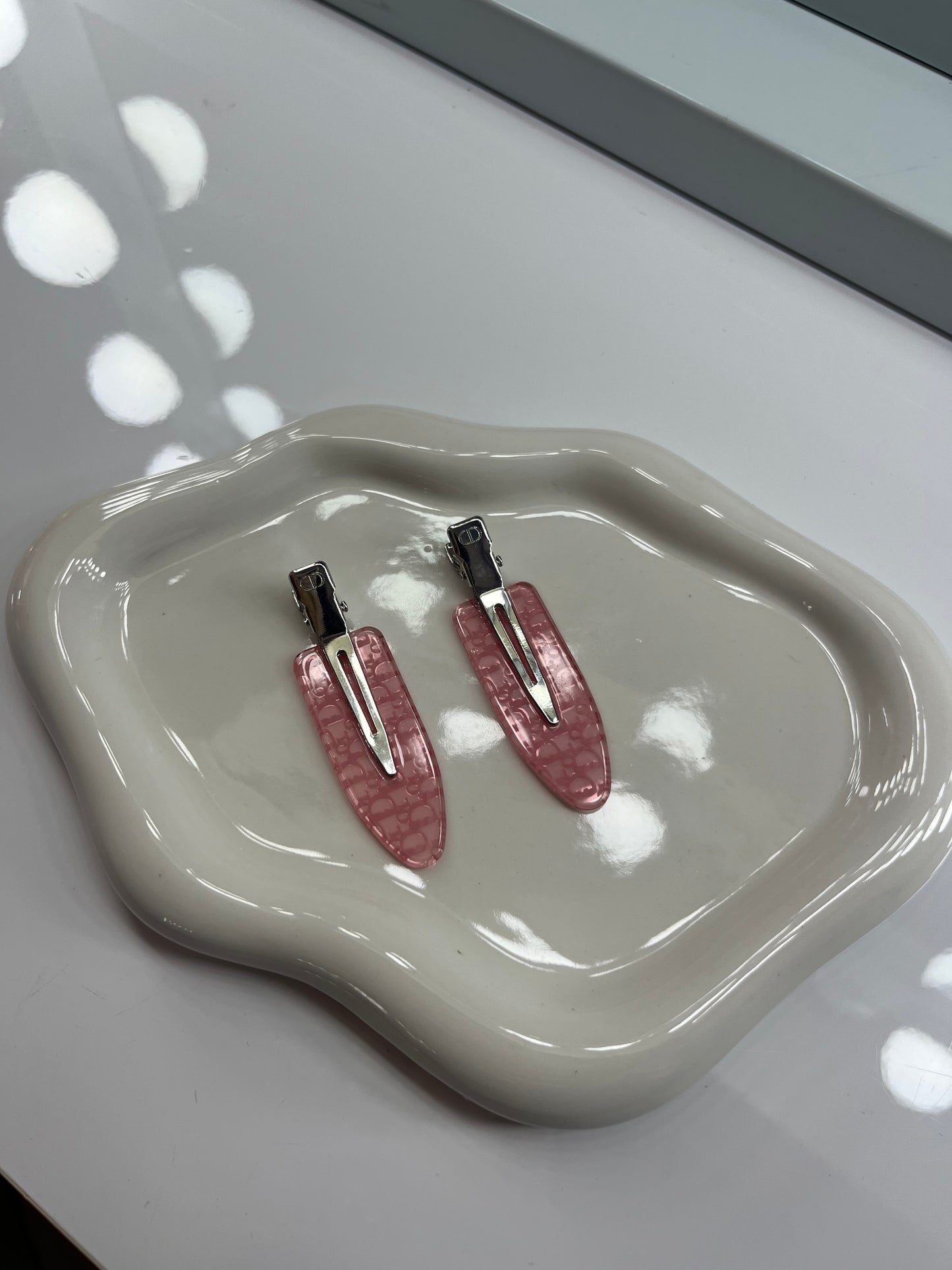 Pink DD Hair clips