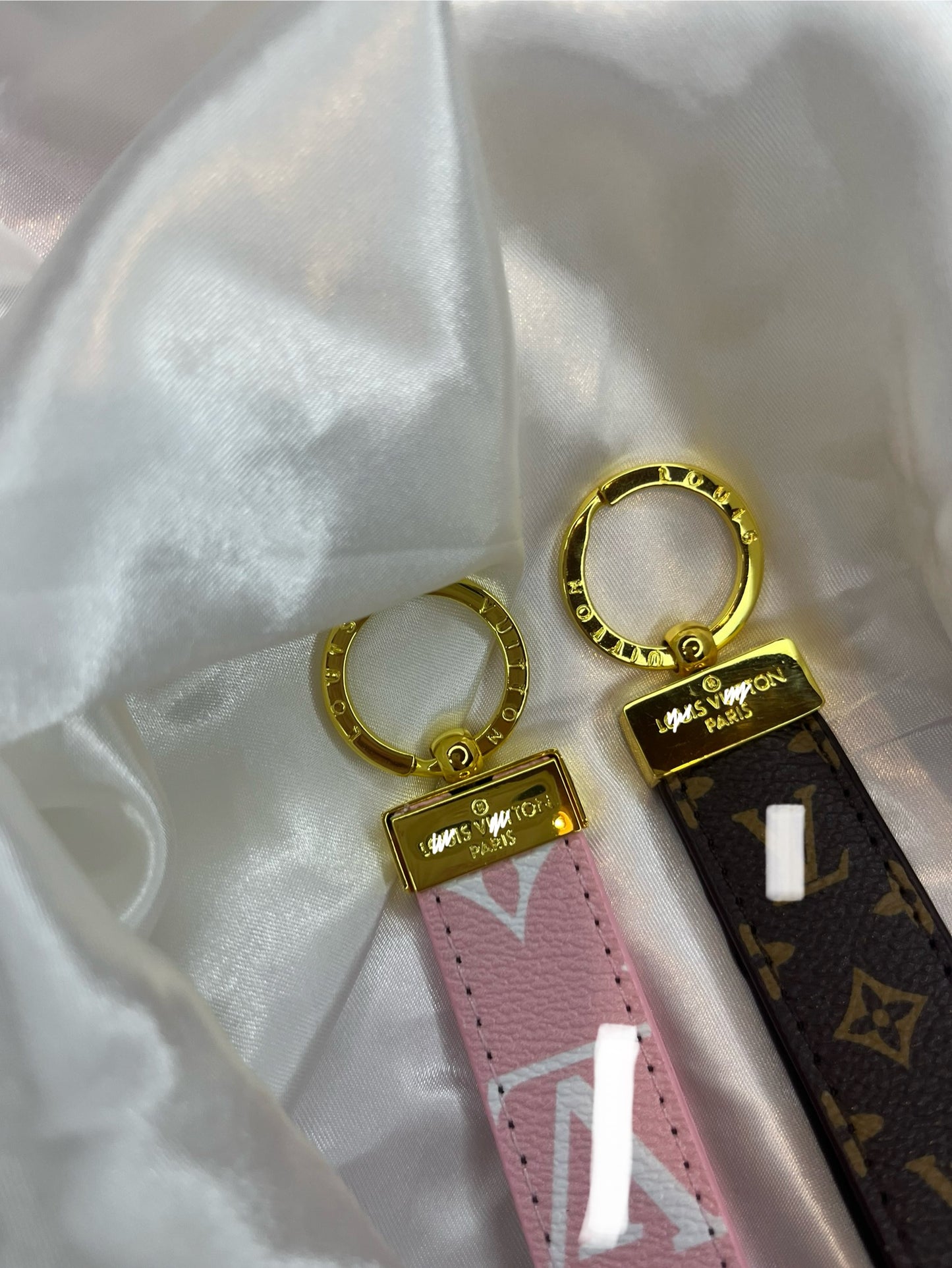 Pink or Brown Luvu Keychain