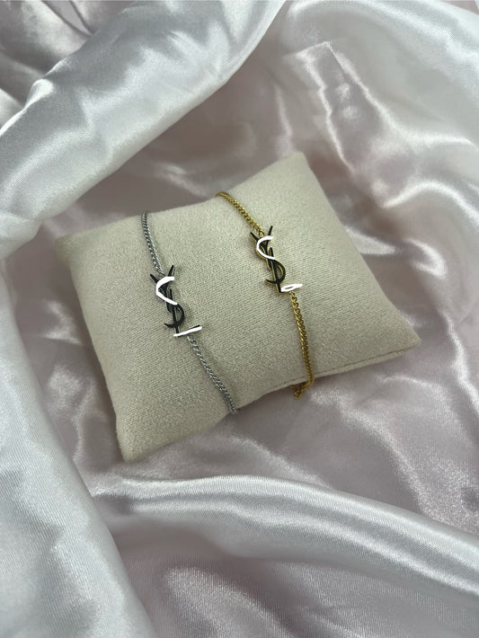 Gold or silver les ys bracelet