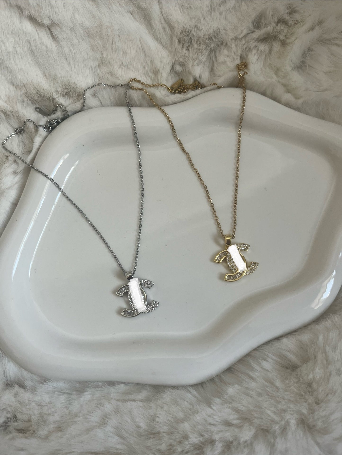 Gold Or Silver Zircon CeCe Necklace