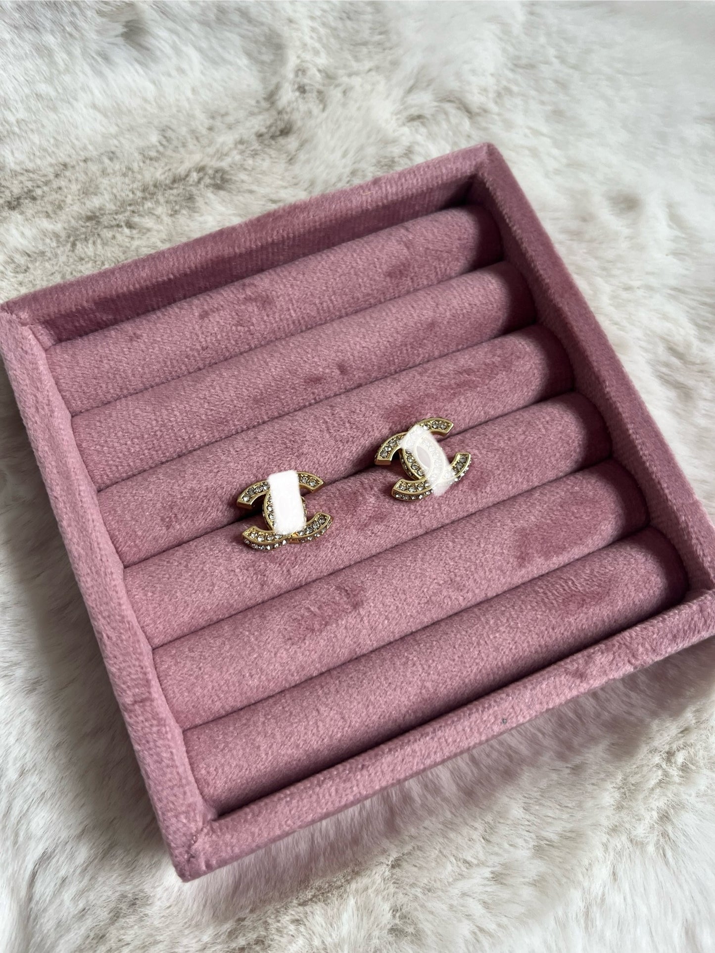 Gold or silver diamanté Cece earrings