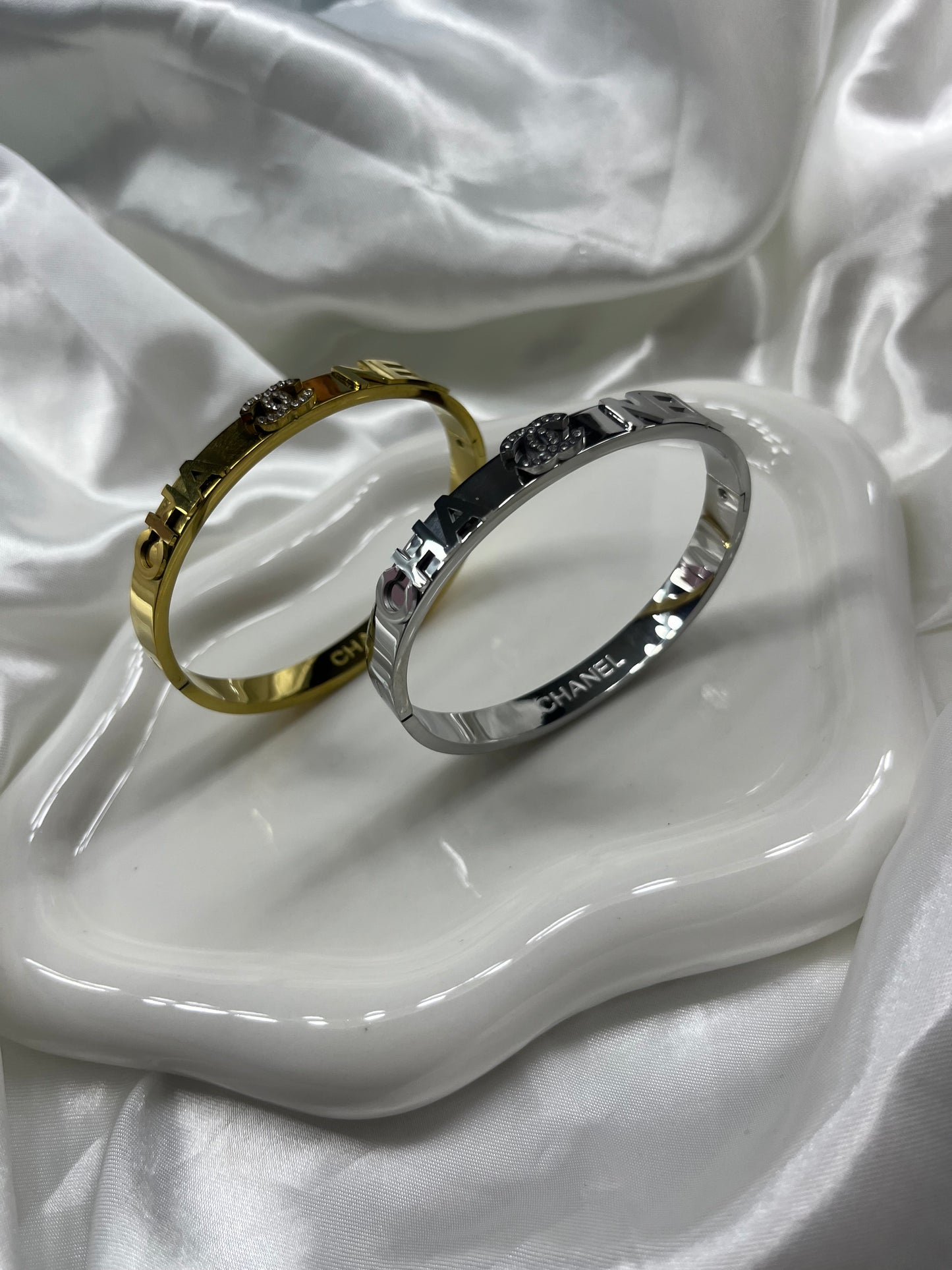 Gold or silver diamond Cece Bangle