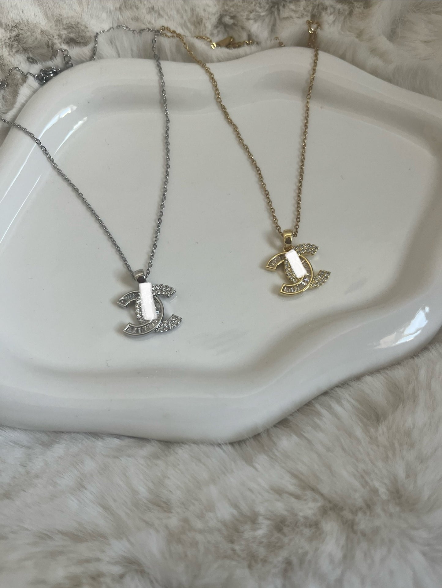 Gold Or Silver Zircon CeCe Necklace