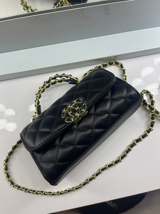Black gold CECE cross body bag