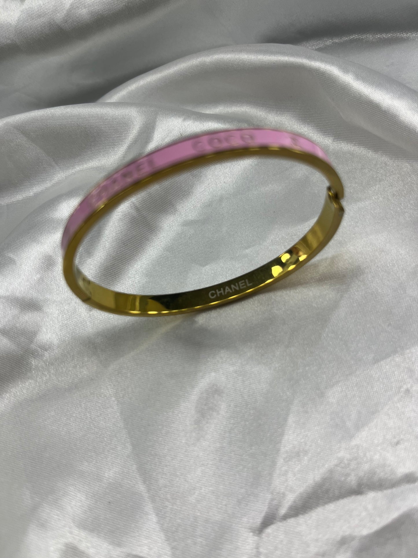 Gold pink Cece bangle
