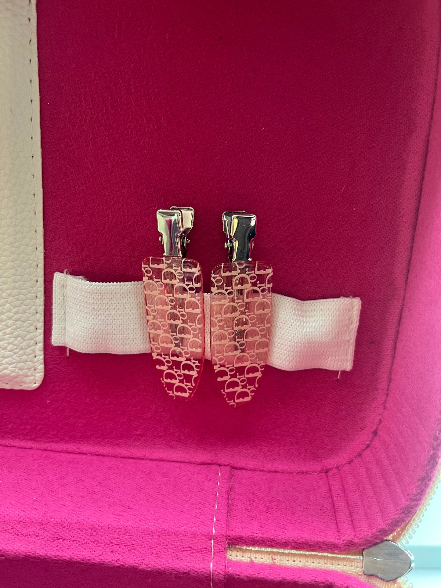 Pink DD Hair clips