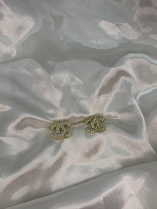 Gold diamanté Cece earrings