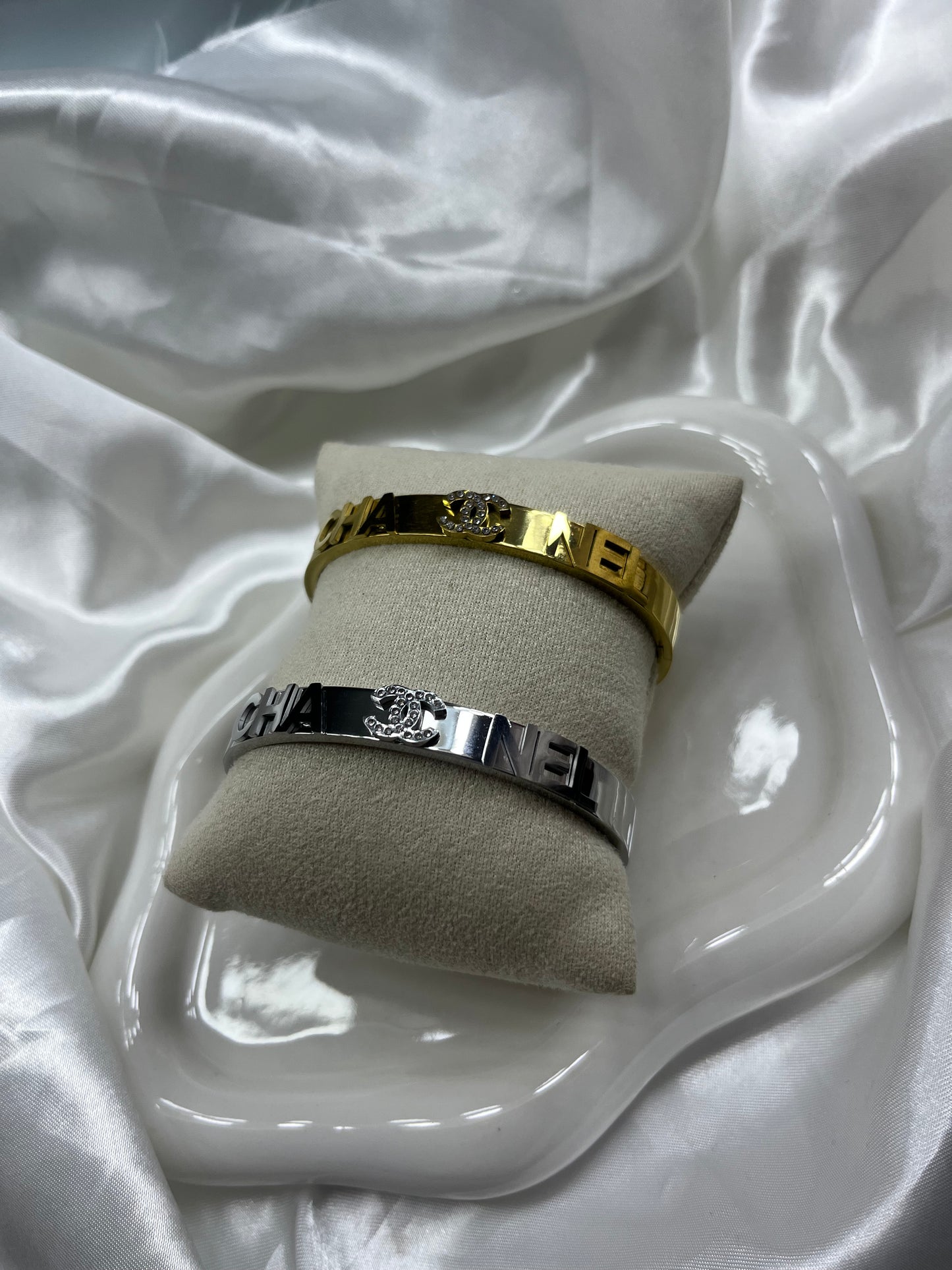 Gold or silver diamond Cece Bangle