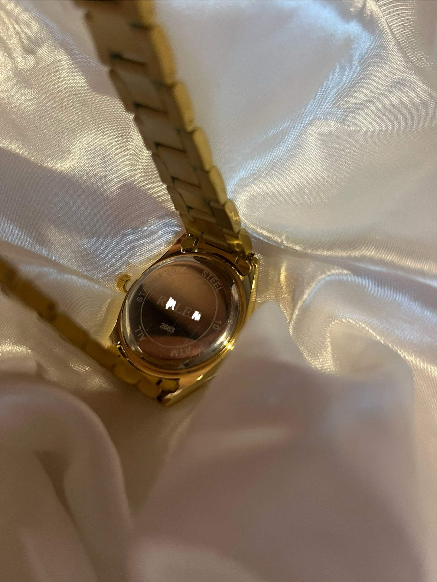 Gold diamanté white Rox Watch