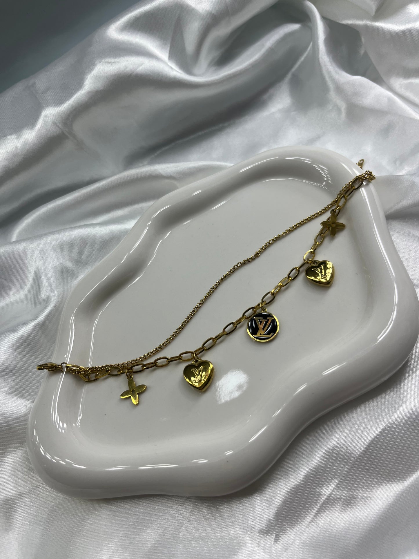 Gold 2Layer luvu charm bracelet