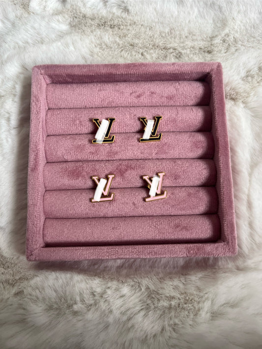 Gold pink or Black luvu earrings